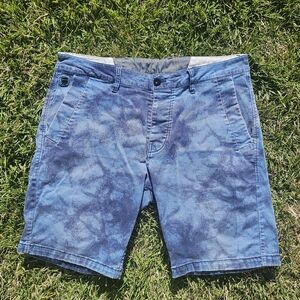 G-Star Blue Patterned Men's Jean Shorts